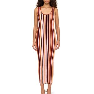 Ronny Kobo Kerry Knit Dress in Rust Multi